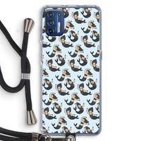 Zeemeermin: Motorola Moto G9 Plus Transparant Hoesje met koord