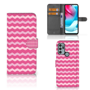 Motorola Moto G60s Telefoon Hoesje Waves Pink