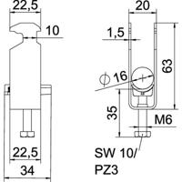 OBO Bettermann 1186410 Beugelklem 1 stuk(s)
