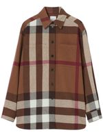 Burberry chemise en flanelle à carreaux - Marron