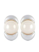 Nina Ricci boucles d'oreilles à perles artificielles pre-owned (années 1990) - Blanc
