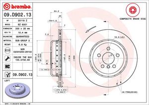 Remschijf BREMBO, Remschijftype: Binnen geventileerd, u.a. für BMW, Toyota