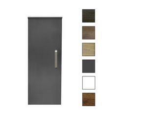 Sanicare kolomkast met luxe chromen greep 33,5x90x32cm antraciet