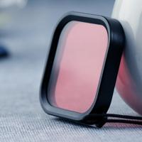 Vierkante behuizing duiken kleur lens filter voor GoPro HERO8 (roze)