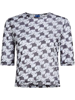 Karl Lagerfeld Jeans t-shirt à motif monogrammé - Tons neutres