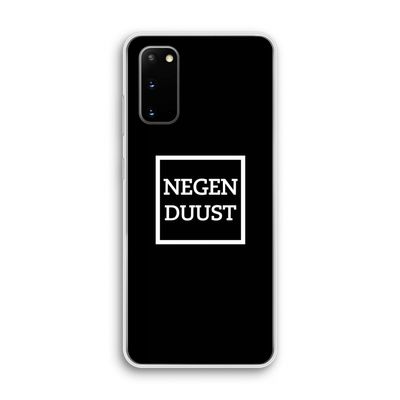 Negenduust black: Samsung Galaxy S20 Transparant Hoesje