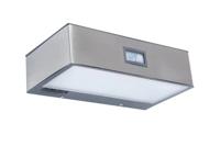 Buitenlamp solar zilver 'Brick' breed downlighter 18 cm Buitenlamp solar zilver 'Brick' breed downlighter 18 cm
