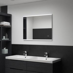VidaXL Badkamerspiegel led met aanraaksensor 80x60 cm