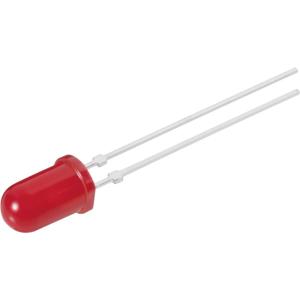 Vishay TLLR 5400 Bedrade LED Rood Rond 5 mm 1.2 mcd 25 ° 2 mA 1.9 V