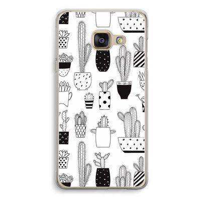 Cactusmotief: Samsung A3 (2017) Transparant Hoesje