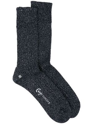 Suicoke chaussettes à logo imprimé - Bleu
