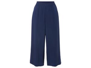 esmara Dames wide-leg broek (L (44/46), Marineblauw)