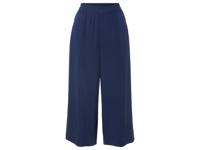 esmara Dames wide-leg broek (M (40/42), Marineblauw)