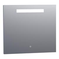 Brauer Garnet Spiegel - Rechthoekig - 80 cm - met Directe LED-Verlichting - Dimbaar - met Touchbediening