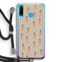 You're so golden: Huawei P30 Lite Transparant Hoesje met koord