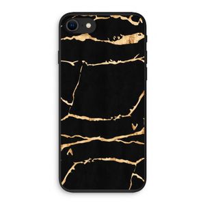 Gouden marmer: iPhone SE 2020 Biologisch afbreekbaar hoesje