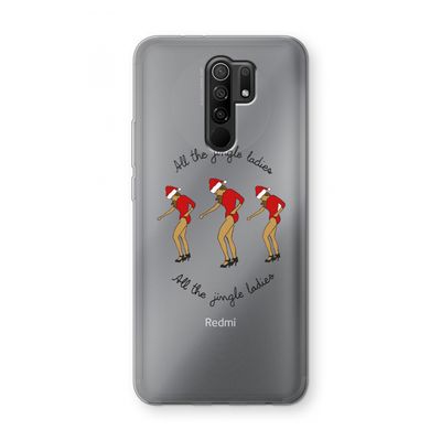 Jingle Ladies: Xiaomi Redmi 9 Transparant Hoesje