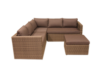 Gibson loungeset natural kobo grijs hoekset Eurofleur - Eurofleur aanbieding