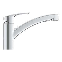 GROHE Eurosmart Keukenkraan - laag - uittrekbare uitloop - chroom 30305001 - thumbnail