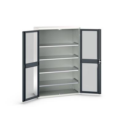 Bott Verso Systeemkast | 1300x550x2000mm | 4 Legborden | 2 Raamdeuren | RAL 7016 - 16926663.19