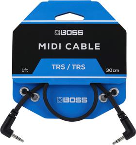 BOSS BCC-1-3535 audio kabel 0,3 m 3.5mm TRS Zwart