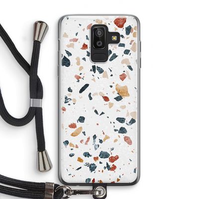 Terrazzo N°4: Samsung Galaxy J8 (2018) Transparant Hoesje met koord