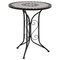 Bistrotafel mozaek 60 cm keramiek grijs