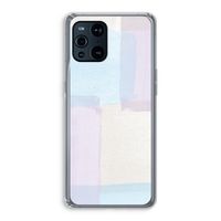 Square pastel: Oppo Find X3 Transparant Hoesje