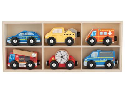 lupilu Houten speelgoed auto&apos;s (Hulpdiensten)