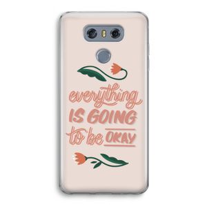 Optimistic flower girl: LG G6 Transparant Hoesje