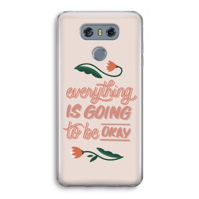 Optimistic flower girl: LG G6 Transparant Hoesje