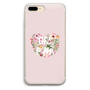 GRL PWR Flower: iPhone 7 Plus Transparant Hoesje