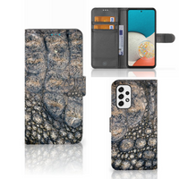 Samsung Galaxy A53 Telefoonhoesje met Pasjes Krokodillenprint