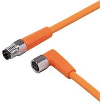 ifm Electronic EVT284 Verbindingskabel Aantal polen (sensoren): 3, 4 Stekker, recht, Bus, haaks 0.6 m 1 stuk(s)
