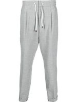 Brunello Cucinelli pantalon à taille à lien de resserrage - Gris