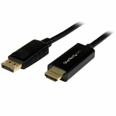 Adapter DisplayPort naar HDMI Startech DP2HDMM3MB 4K Ultra HD 3 m Zwart