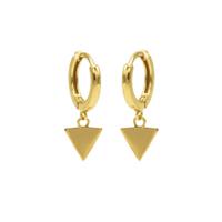 Karma Oorringen Hinged Hoops Triangle Goud