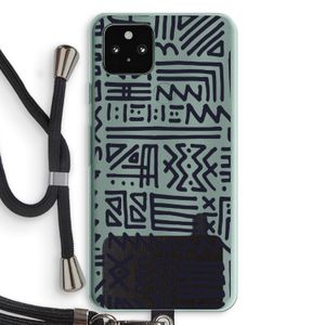 Marrakech print: Pixel 5a 5G Transparant Hoesje met koord