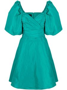 PINKO robe évasée à manches bouffantes - Vert