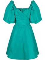 PINKO robe évasée à manches bouffantes - Vert - thumbnail