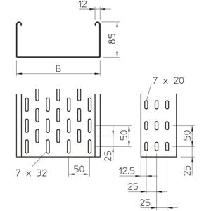 OBO Bettermann 6057209 Kabelgoot (l x b x h) 3 m x 200.00 mm x 85.00 mm 3 m