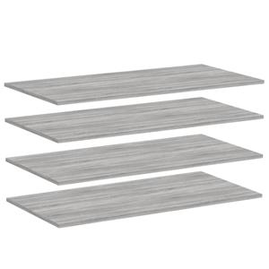 vidaXL Wandschappen 4 st 100x50x1,5 cm bewerkt hout grijs sonoma eiken