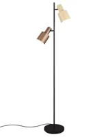 Trio Leuchten Vloerlamp Agudo 2 lichts H 161 cm zwart