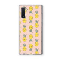 Ananas: Samsung Galaxy Note 10 Transparant Hoesje