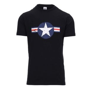 Zwart USAF t-shirt voor heren 2XL  -