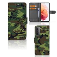 Samsung Galaxy S21 | Telefoon Hoesje | Army Dark
