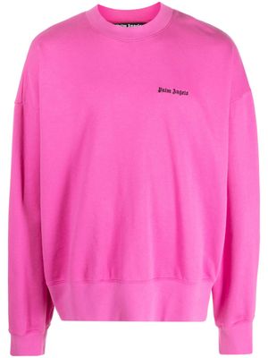 Palm Angels sweat en coton à logo brodé - Rose Palm Angels sweat en coton à logo brodé - Rose