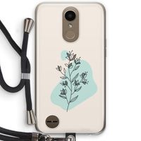 Violets are blue: LG K10 (2017) Transparant Hoesje met koord