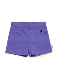 Nº21 Kids short en coton à patch logo - Violet