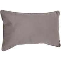 Bank/sierkussens huiskamer Sophia - 30 x 50 cm - Taupe - polyester - met rits